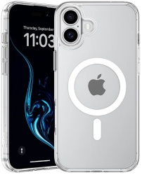 Чехол силиконовый Benks Lucent Pro Case с MagSafe для iPhone 16, прозрачный (C.K.JC.AP.TM.A063)