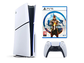 Игровая приставка Sony PlayStation 5 Slim 1ТБ SSD (c дисководом) + игра Mortal Kombat 1