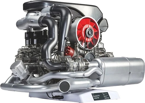 Конструктор макет двигателя Franzis Porsche 911 Turbomotor в масштабе 1:3