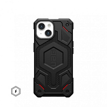 Чехол UAG Monarch Pro с MagSafe для iPhone 15 Plus, черный кевлар (Kevlar Black) 114220113940