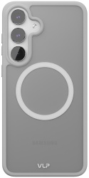 Силиконовый чехол VLP Moon Case с MagSafe для Samsung S25 FE, белый (10519018)