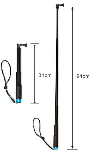 Телескопический монопод для экшн-камеры GoPro, SJCAM, EKEN (LDX 808)