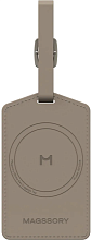 Багажная бирка на чемодан Magssory Ultima Geo Luggage Tag с поддержкой Find My, латте (ACL004)