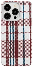 Чехол Pitaka MagEZ Case 4 for iPhone 15 Pro Max (KI1502PRWB), (Red/White/Blue Lines) Red