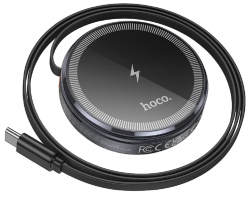 Зарядная станция Hoco CQ18 2 в 1, черный