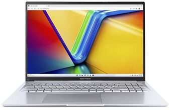 Asus VivoBook 16 X1605VA-MB2103 (Intel Core i7 13620H, Intel UHD Graphics) 16ГБ, 1ТБ SSD, noOS, серебристый (90NB10N2-M02KW0)