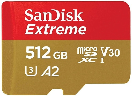 Карта памяти SanDisk Extreme microSDXC 512GB