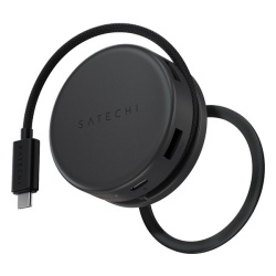 Адаптер Satechi OnTheGo 7-in-1 Multiport Adapter, черный (ST-POTG7C)