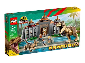 Конструктор LEGO Jurassic World 76961 Центр для посетителей: Ти-рекс против Раптора