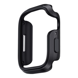 Чехол Uniq Valencia aluminium для Apple Watch Series 10 42mm, черный (42MM-VALMBLK)