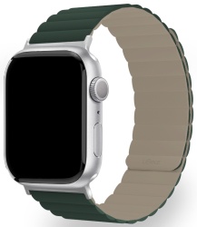 Ремешок силиконовый uBear Mode для Apple Watch 38/40/41 мм, зелёный/серый (WB14GG01SM-AW)