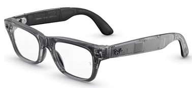 Meta Ray-Ban Blayzer Optics Gen2 RW7001, S54 Matte Transparent Ice Grey