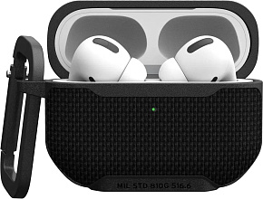 Чехол + карабин UAG Metropolis Ballistic ARMR Case for Airpods Pro 2 Black черный 104125114040