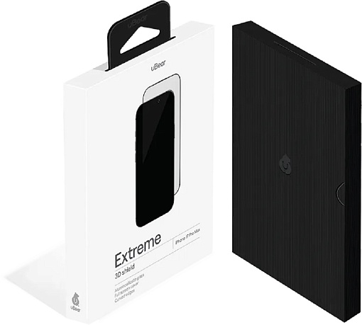 Защитное стекло uBear Extreme 3D Shield для iPhone 16 Pro Max / iPhone 17 Pro Max