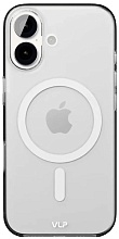 Силиконовый чехол VLP Puro Case с MagSafe для iPhone 16e/17e, прозрачный (10521024)