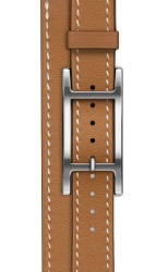 Ремешок Apple Watch Hermes - 42mm Double Tour Attelage, Gold (Коричневый)