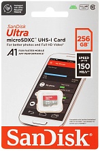 Карта памяти SanDisk Ultra microSDXC 256GB, (SDSQUAC-256G-GN6MN)