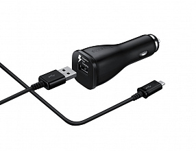 Автомобильное зарядное устройство 2/1.6A 5/9V Type-C, черный цвет
