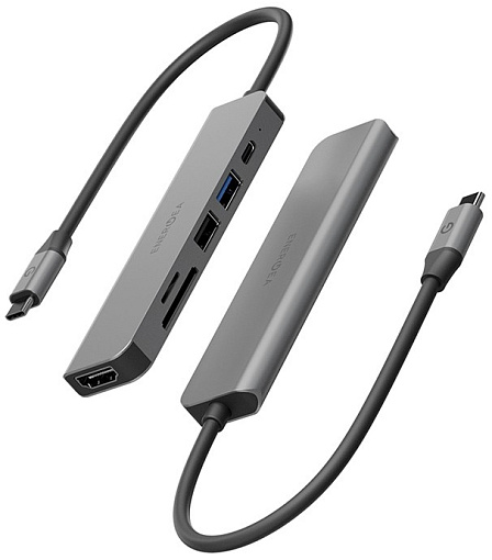Адаптер EnergEA AluHUB HD3 6-in-1 USB-C 60W