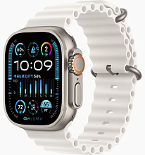 Apple Watch Ultra 2 49mm Titanium Case with White Ocean Band