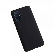 Чехол силиконовый для Samsung Galaxy A71 (Черный)