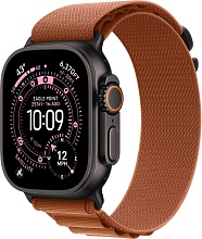 Apple Watch Ultra 3 (2025) 49mm Black Titanium Case with Terra Cotta Alpine Loop Large