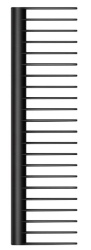 Гребень Dyson Detangling Comb, Black/Rose (965003-07)