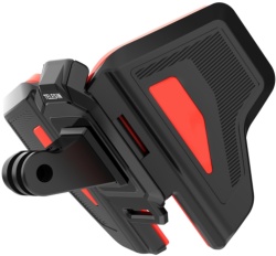 Крепление Telesin на подбородок мото шлема GoPro, Sjcam, Eken, DJI, черный (GP-HBM-MT2)