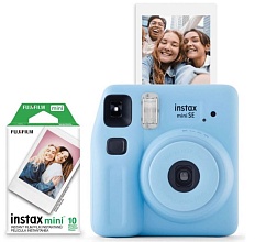 FUJIFILM instax mini SE + 10 pack Mini Film, синий