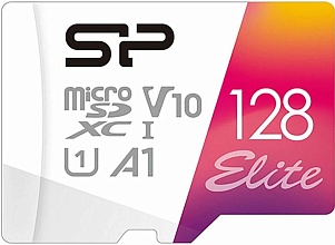 Карта памяти microSDXC 128Gb Silicon Power Elite Class 10 UHS-I U1 A1 (SP128GBSTXBV1V20)