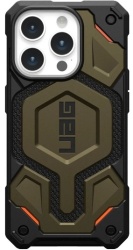 Чехол с поддержкой Magsafe Uag Monarch Pro для iPhone 15 Pro 6.1, Kevlar Elemental Green (11422111397B)