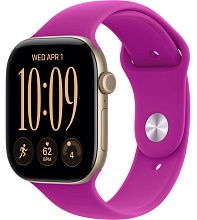 Apple Watch Series 12 42mm Light Gold Aluminum Case with Sport Band Magenta