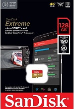 SanDisk Extreme microSDXC 128 ГБ A2 UHS-I U3, (SDSQXAA-128G-GN6MN)