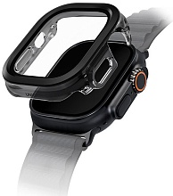 Чехол Uniq VOUTE with 9H Tempered Glass для Apple Watch 49 mm, Black (49MM-VOUJBLK)