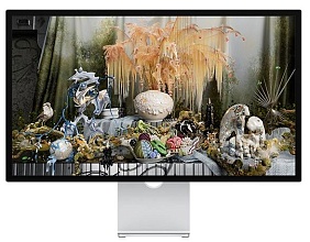 Apple Studio Display 27 5K Nano-texture glass Tilt & Height adjustable stand, серебристый (MYJJ3)