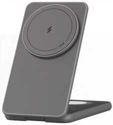 Беспроводное зарядное устройство VLP Alum Power Pro для iPhone, натуральный титан (1092011)