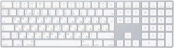 Клавиатура Apple Magic Keyboard with Numeric Keypad, Silver (MXCJ3)