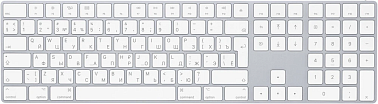 Apple Magic Keyboard with Numeric Keypad, Silver (MXCJ3)