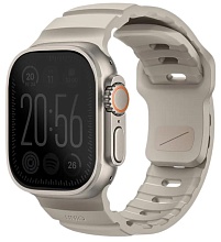 Ремешок Uniq Alton Silicon Strap для Apple Watch 44/45/46/49мм, бежевый (49MM-ALTONLSAND)