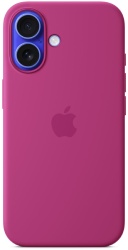 Чехол Apple для iPhone 16 Silicone Case с MagSafe, Fuchsia (MYY53)