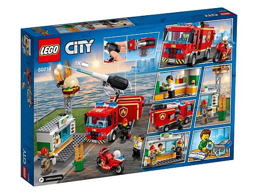 Конструктор LEGO City 60214 Пожар в бургер-кафе