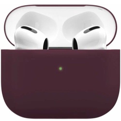 Силиконовый чехол "vlp" для Apple AirPods 3, марсала (бордовый)