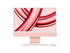 Apple iMac 24" Retina 4,5K, M3 (8C CPU, 10C GPU, 2023), 8 ГБ, 256 ГБ SSD, розовый MQRT3