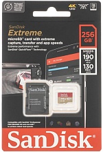 SanDisk Extreme microSDXC 256 GB class 10 UHS-1 U3 V30 A2, (SDSQXAV-256G-GN6MA)