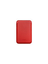 K-Doo / Визитница на магните, картхолдер на телефон, кредитница, чехол для телефона Leather Wallet Case, красный