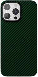 Чехол VLP Kevlar Case с MagSafe для iPhone 16 Pro, зеленый/черный (1058038)
