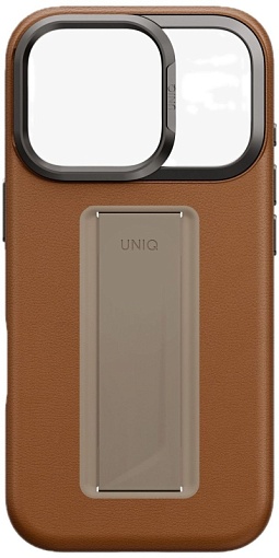 Чехол Uniq Heldro PRO Leatherette + FlexGrip Magsafe для iPhone 17 Pro