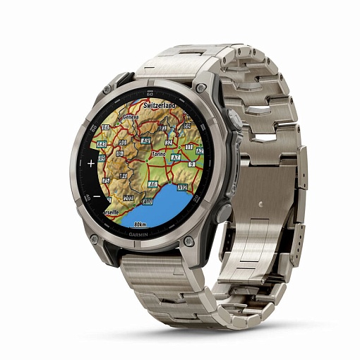 Часы Garmin Fenix 8 47mm Amoled Sapphire Titanium