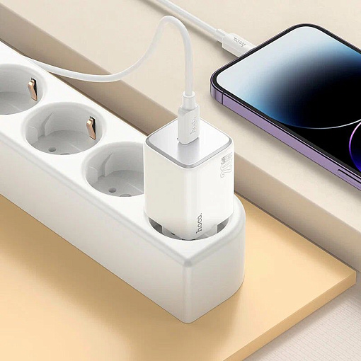 Сетевое зарядное устройство Hoco N40 PD 20W (Type-C - Lightning)
