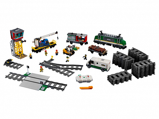 Электромеханический конструктор LEGO City 60198 Грузовой поезд